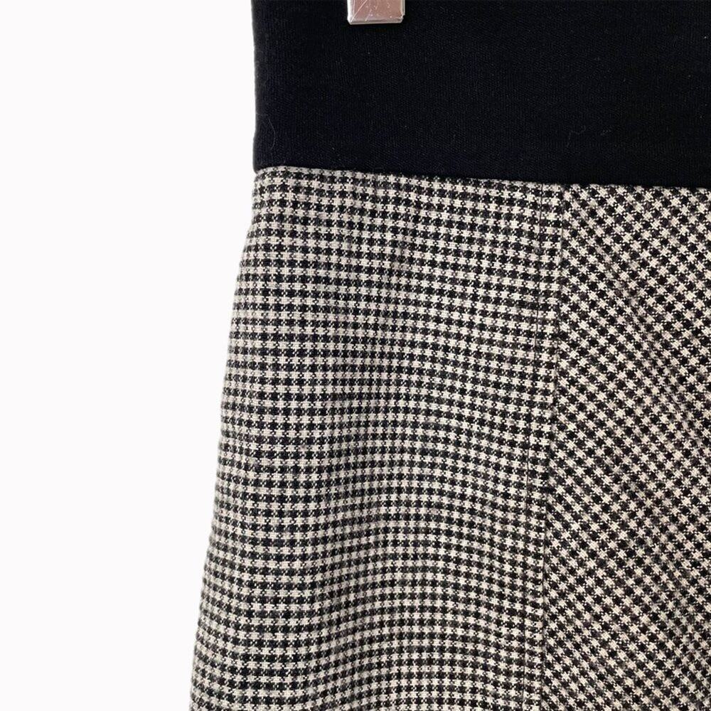 Diane Von Furstenberg Wool Houndstooth Pencil Midi Skirt Sz 6 - Picture 3 of 4